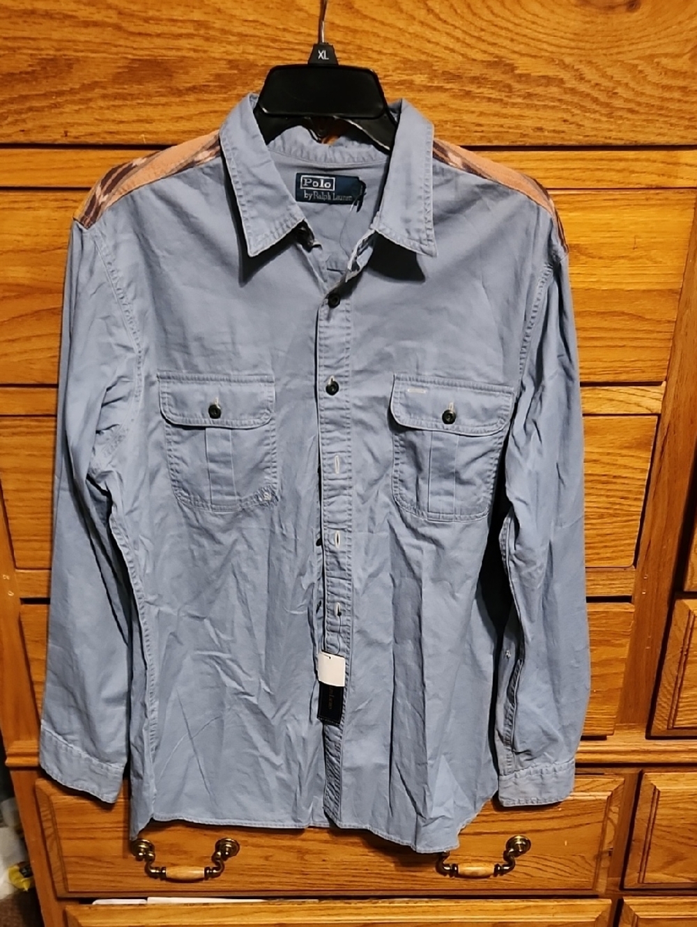 Polo by Ralph Lauren Southwestern Aztec Chambray Shirt. NWT